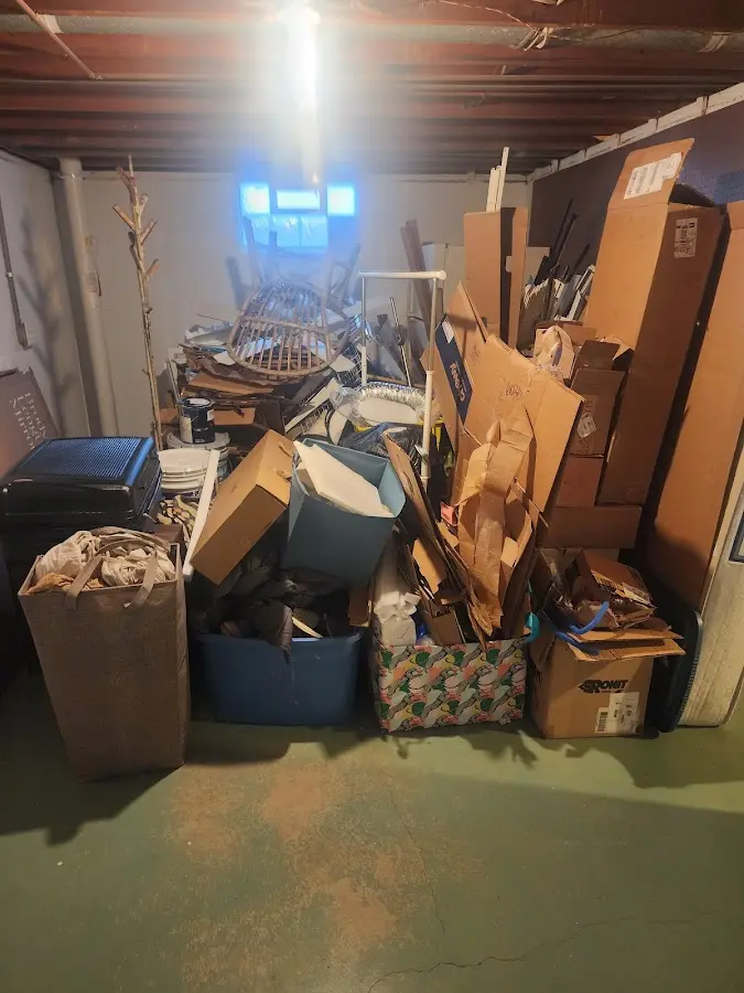 Roll-off dumpster container at job site for Roll Off Dumpster Rental in Breitung